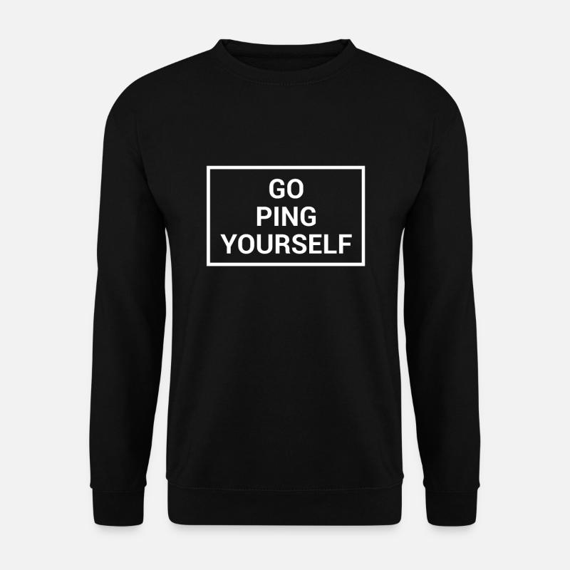 Informatique Ping vous-même - Sweat-shirt Unisexe - noir