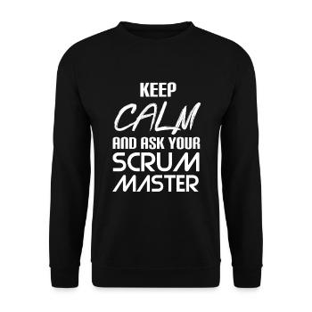 Chemise Scrum Master - Sweat-shirt Unisexe - noir - Devant - Alina (178cm) & Michal (187cm)