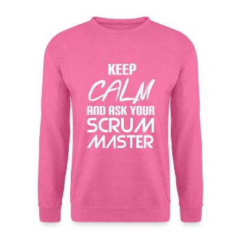 Scrum Master Shirt - Unisex Sweatshirt - pink - Front