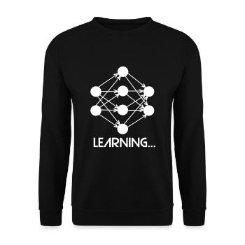 Réseau de neurones d'apprentissage automatique - Sweat-shirt Unisexe - noir - Devant - Alina (178cm) & Michal (187cm)