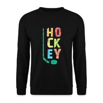 Hockey Child - Unisex Sweatshirt - black - Front - Alina (178cm) & Michal (187cm)