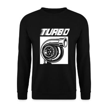 Turbo - Unisex Sweatshirt - black - Front - Alina (178cm) & Michal (187cm)