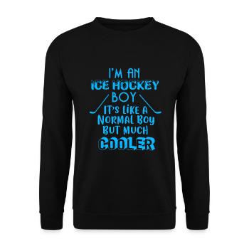Hockey sur glace Enfant - Sweat-shirt Unisexe - noir - Devant - Alina (178cm) & Michal (187cm)
