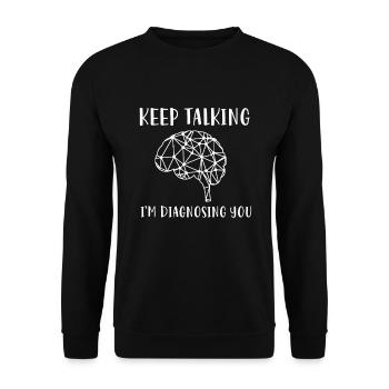 Cadeau de psychologie psychologue - Sweat-shirt Unisexe - noir - Devant - Alina (178cm) & Michal (187cm)