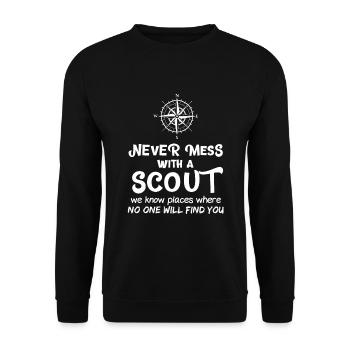 Éclaireur - Sweat-shirt Unisexe - noir - Devant - Alina (178cm) & Michal (187cm)