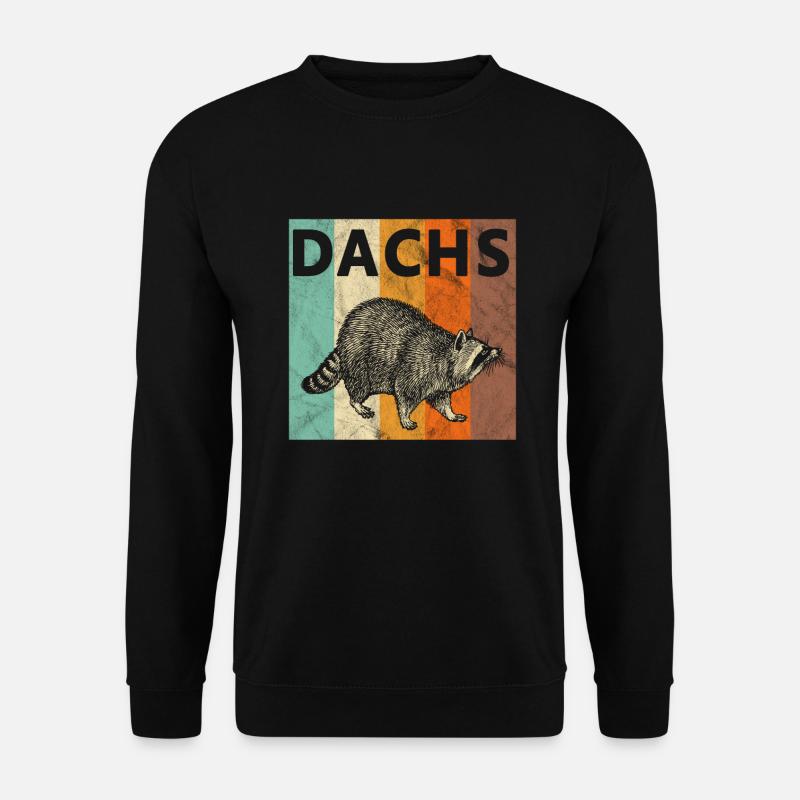 Dachs - Unisex Pullover - Schwarz