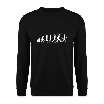 Nordic Walking Evolution - Unisex Pullover - Schwarz - Vorne - Alina (178cm) & Michal (187cm)