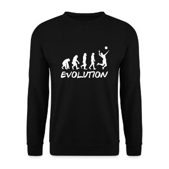 Volleyball Evolution - Unisex Pullover - Schwarz - Vorne - Alina (178cm) & Michal (187cm)