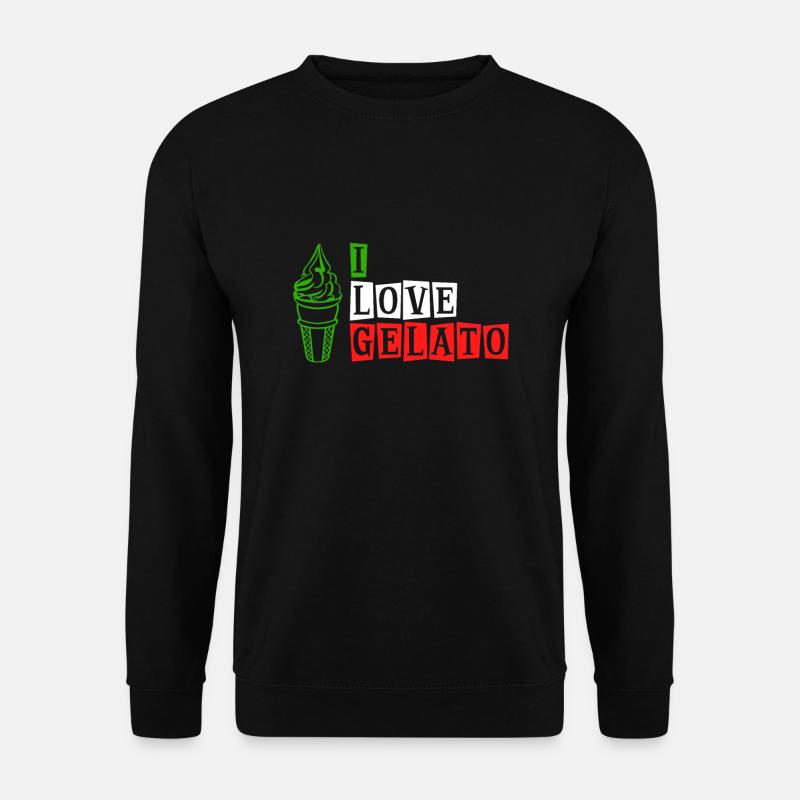 Ich liebe Gelato - Unisex Pullover - Schwarz