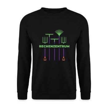 Rechenzentrum Gärtner Computer Nerd Garten Coding - Unisex Pullover - Schwarz - Vorne - Alina (178cm) & Michal (187cm)