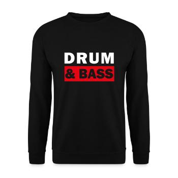 Drum And Bass - Unisex Pullover - Schwarz - Vorne - Alina (178cm) & Michal (187cm)