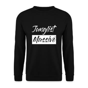 Drum And Bass Junglist Massive DnB - Unisex Sweatshirt - black - Front - Alina (178cm) & Michal (187cm)
