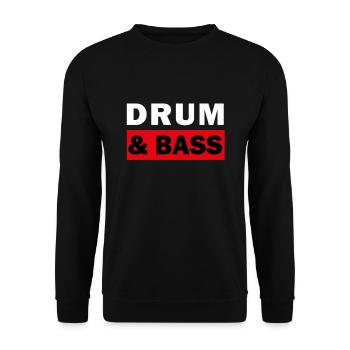 Drum And Bass Rave - Unisex Pullover - Schwarz - Vorne - Alina (178cm) & Michal (187cm)