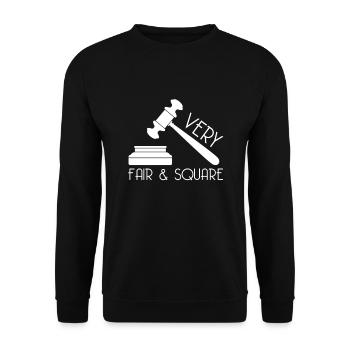 Judge Lawyer Judgment Judge - Unisex Sweatshirt - black - Front - Alina (178cm) & Michal (187cm)