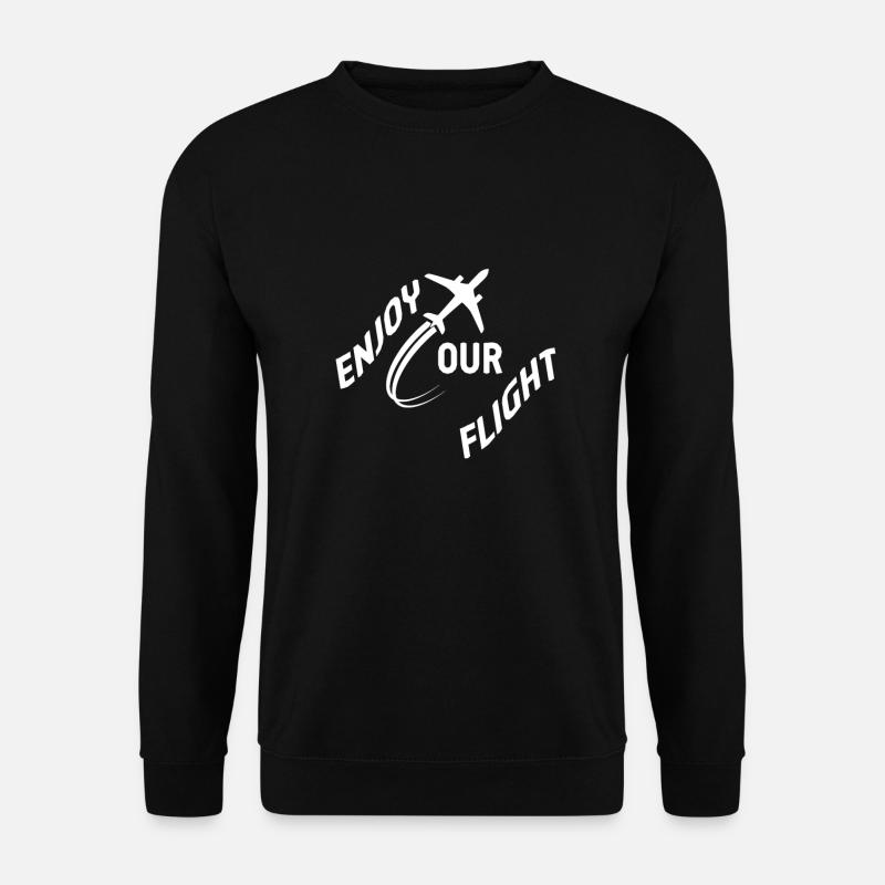 Pilot Enjoy your flight - Unisex Sweatshirt - black