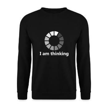 Coding Nerd Gamer Dinge Die Ich Hasse - Unisex Pullover - Schwarz - Vorne - Alina (178cm) & Michal (187cm)