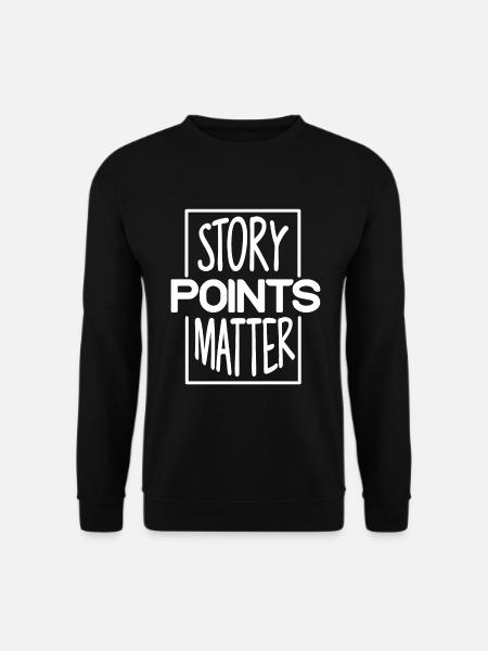 Scrum Story Points Scrum Programmierer - Unisex Pullover - Schwarz