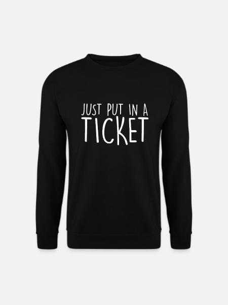 IT Computer IT Support IT Tickersystem - Unisex Pullover - Schwarz