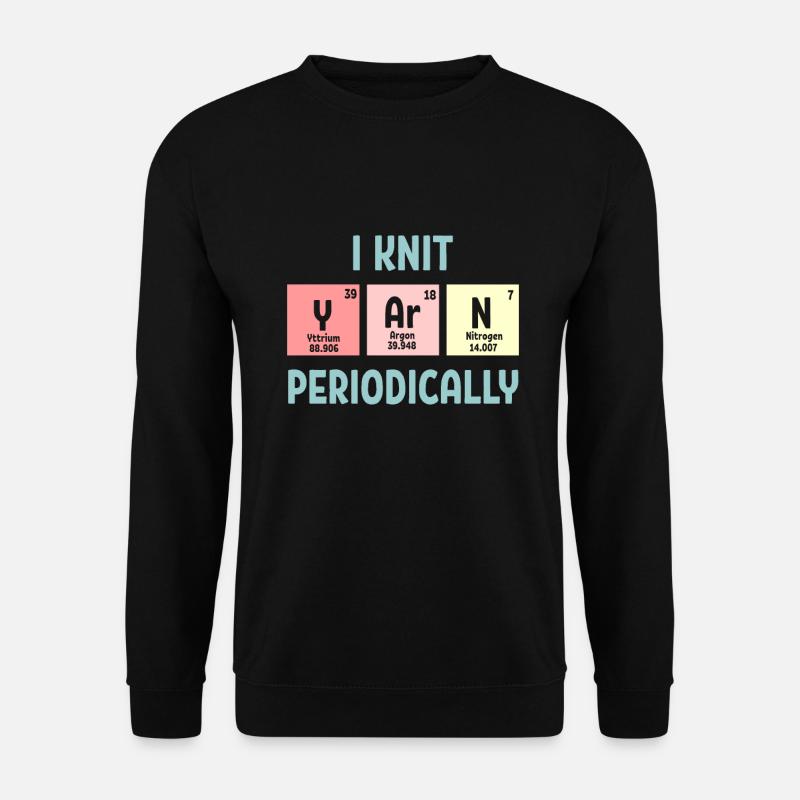 Knitting Knit Periodically Stricker - Unisex Sweatshirt - black