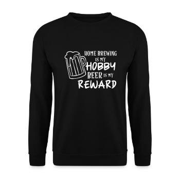 Braumeister Bierbrauer - Unisex Pullover - Schwarz - Vorne - Alina (178cm) & Michal (187cm)