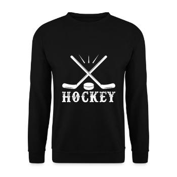 Eishockey Hockey - Unisex Pullover - Schwarz - Vorne - Alina (178cm) & Michal (187cm)
