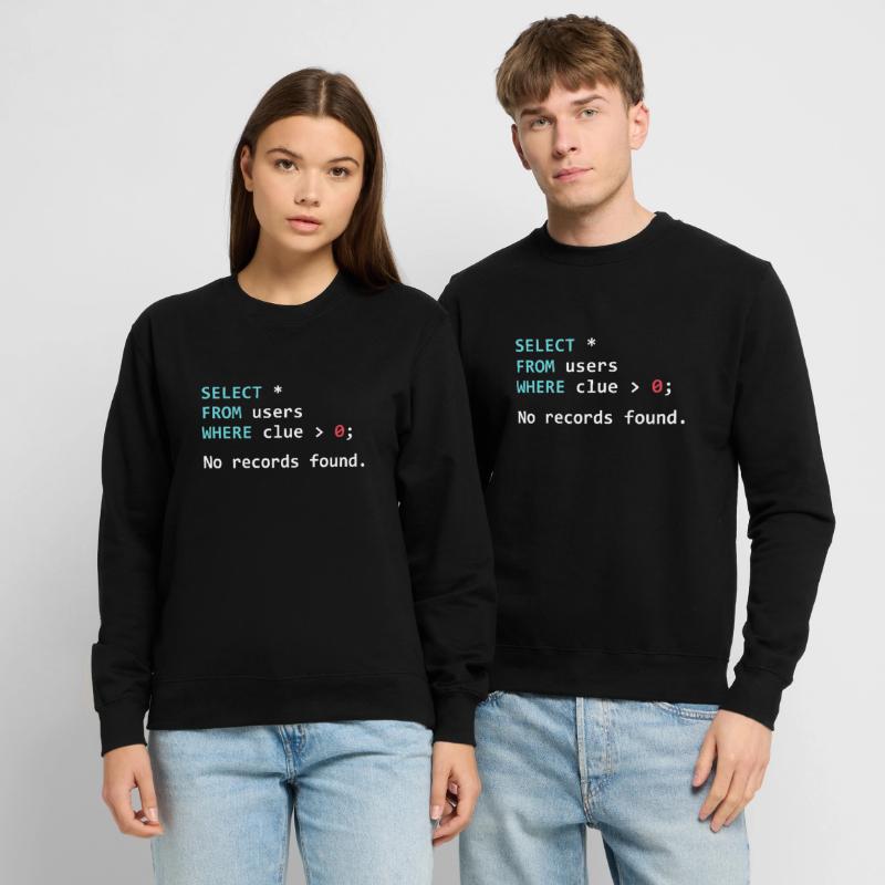 Drôle de programmeur Gift SQL Query Sweat-shirt Unisexe