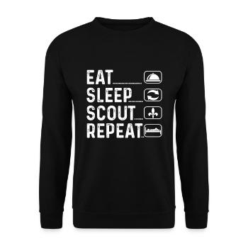 Scout Gift Scout - Sweat-shirt Unisexe - noir - Devant - Alina (178cm) & Michal (187cm)