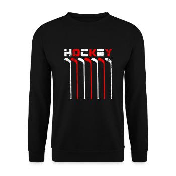 Hockey sur glace - Sweat-shirt Unisexe - noir - Devant - Alina (178cm) & Michal (187cm)
