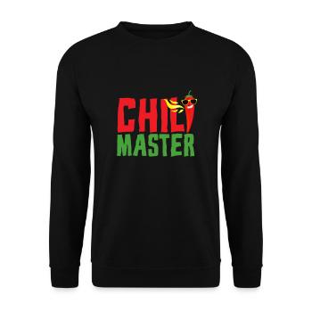 Chili Master Jalapeno Habanero Scharf Pepperoni - Unisex Pullover - Schwarz - Vorne - Alina (178cm) & Michal (187cm)