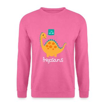 Dinosaures de grossesse Pregosaurus - Sweat-shirt Unisexe - rose - Devant