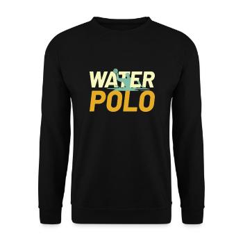 Waterpolo Wasserball Wassersport Sport - Unisex Pullover - Schwarz - Vorne - Alina (178cm) & Michal (187cm)