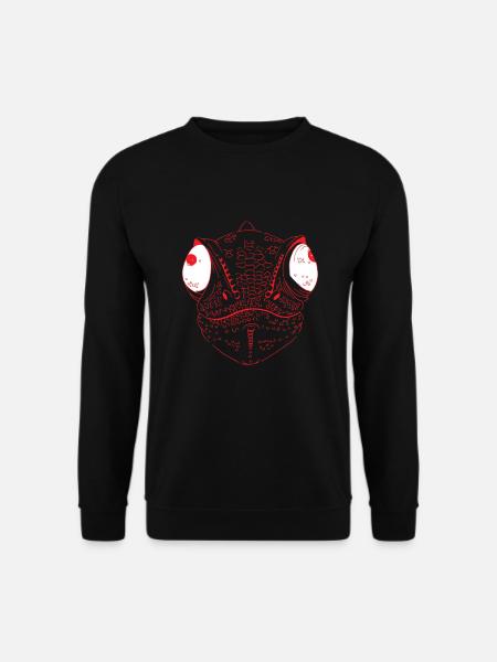 Chamäleon Reptil Echse Terrarium - Unisex Pullover - Schwarz