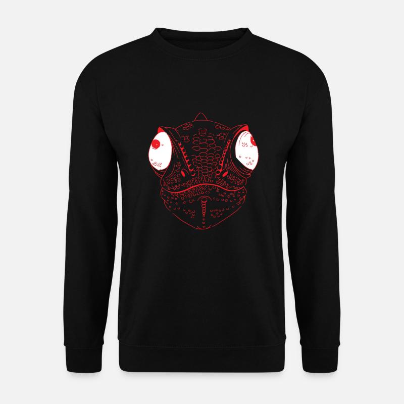 Chamäleon Reptil Echse Terrarium - Unisex Pullover - Schwarz