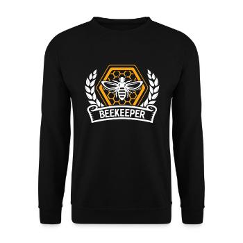 Cadeau d’apiculteur pour les apiculteurs - Sweat-shirt Unisexe - noir - Devant - Alina (178cm) & Michal (187cm)