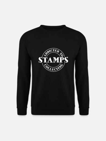 Addicted To Stamps Collecting Briefmarke - Unisex sweater - sort