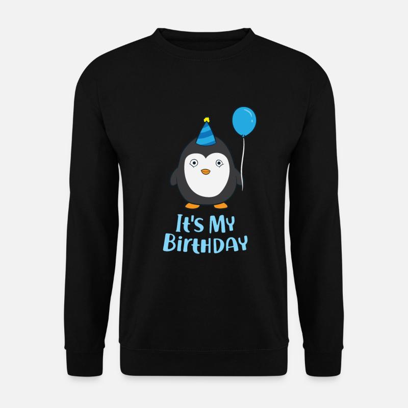 Pinguin Geburtstag Pinguin Geburtstagskind Pinguin - Unisex Pullover - Schwarz