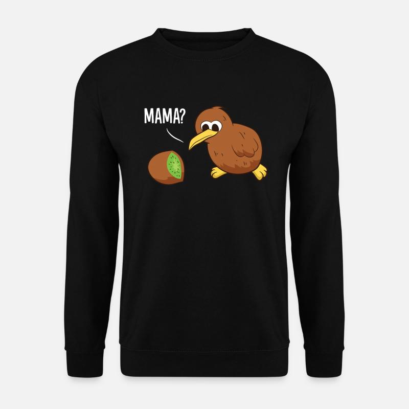 Lustiges Kiwi Vogel Kiwi Frucht Mama Kiwi - Unisex Pullover - Schwarz