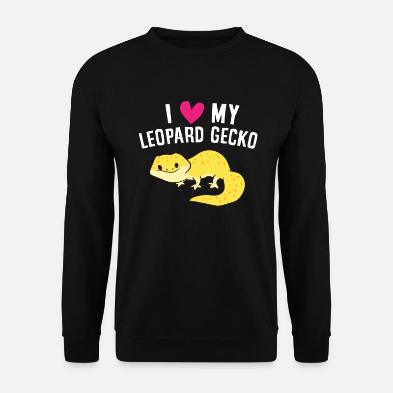 J’aime mon léopard Gecko - Sweat-shirt Unisexe - noir