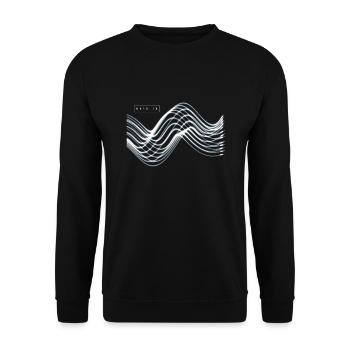 Synthétiseur modulaire Synthi Musique rétro - Sweat-shirt Unisexe - noir - Devant - Alina (178cm) & Michal (187cm)