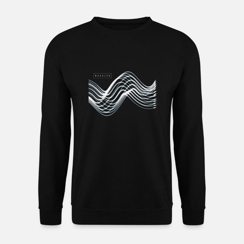 Modular Synthesizer Synthi Musik Retro - Unisex Pullover - Schwarz