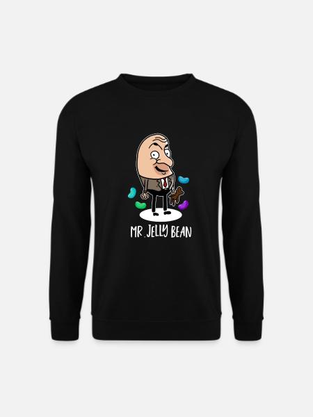 Mr. Jelly Bean Englischer Humor Geschenk Bonbons - Unisex Pullover - Schwarz
