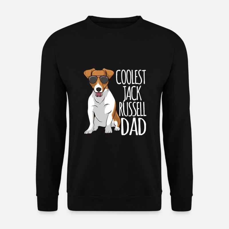 Coolster Jack Russel Vater Jack Russell Terrier - Unisex Pullover - Schwarz