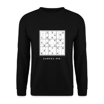 Sudoku Me Énigmes Japon Nerd logique mathématique - Sweat-shirt Unisexe - noir - Devant - Alina (178cm) & Michal (187cm)