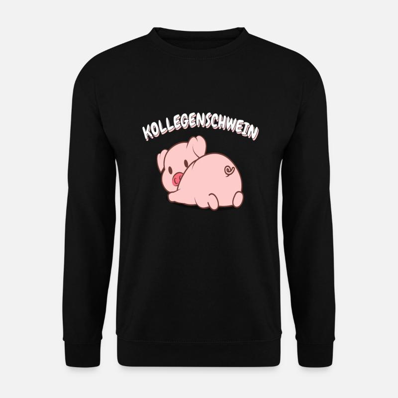 Kollegenschwein Büro Arbeitskollegen - Unisex Pullover - Schwarz