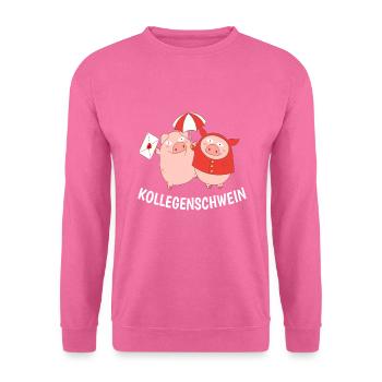 Kollegenschwein Büro Arbeitskollegen - Unisex Pullover - Pink - Vorne