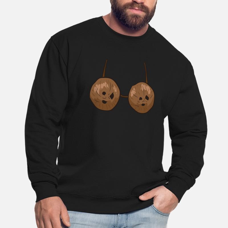 Kokosnuss Sommer Coconuts BH Busen Brüste Unisex Pullover