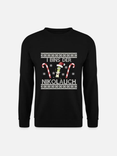 Lustiger Nikolauch – perfekt für Weihnachten - Unisex Pullover - Schwarz