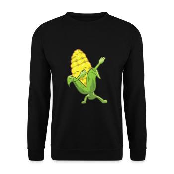 Dabbing Corn Cute Dancing Corn Gift For Corn - Unisex Sweatshirt - black - Front - Alina (178cm) & Michal (187cm)