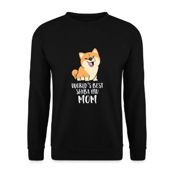 Beste Shiba Inu Mama der Welt - Unisex Pullover - Schwarz - Vorne - Alina (178cm) & Michal (187cm)