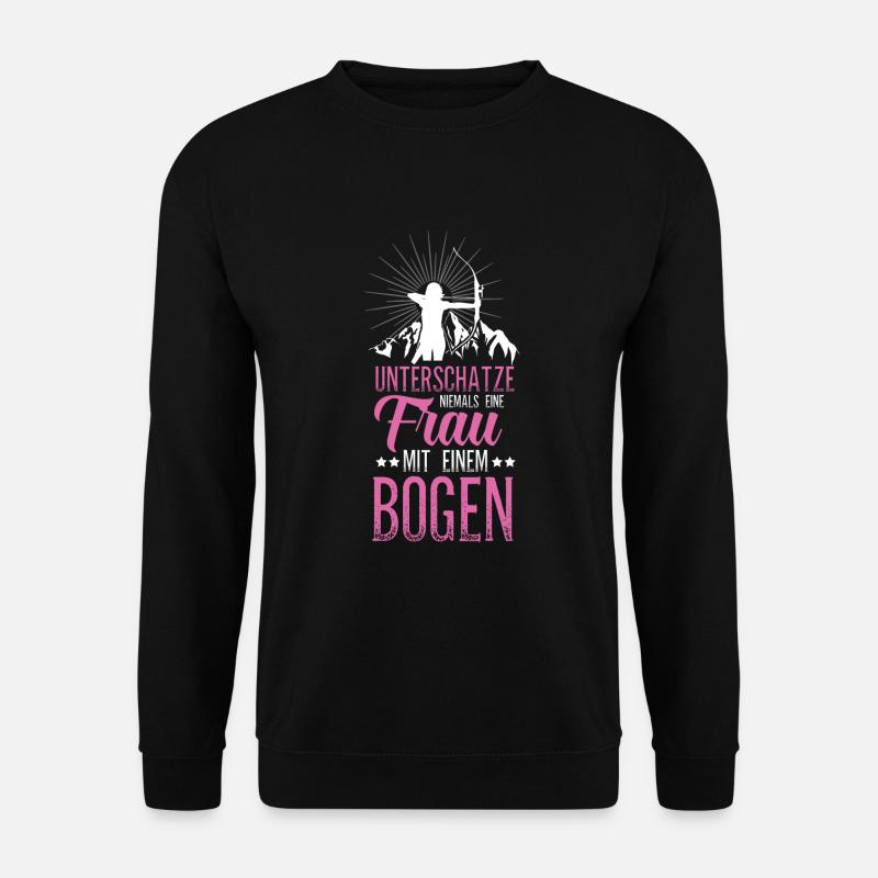 Bogenschießen Bogen bogenschützen bogenschütze - Unisex Pullover - Schwarz